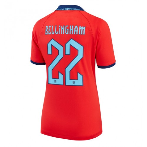 Dámy Fotbalový dres Anglie Jude Bellingham #22 MS 2022 Venkovní Krátký Rukáv